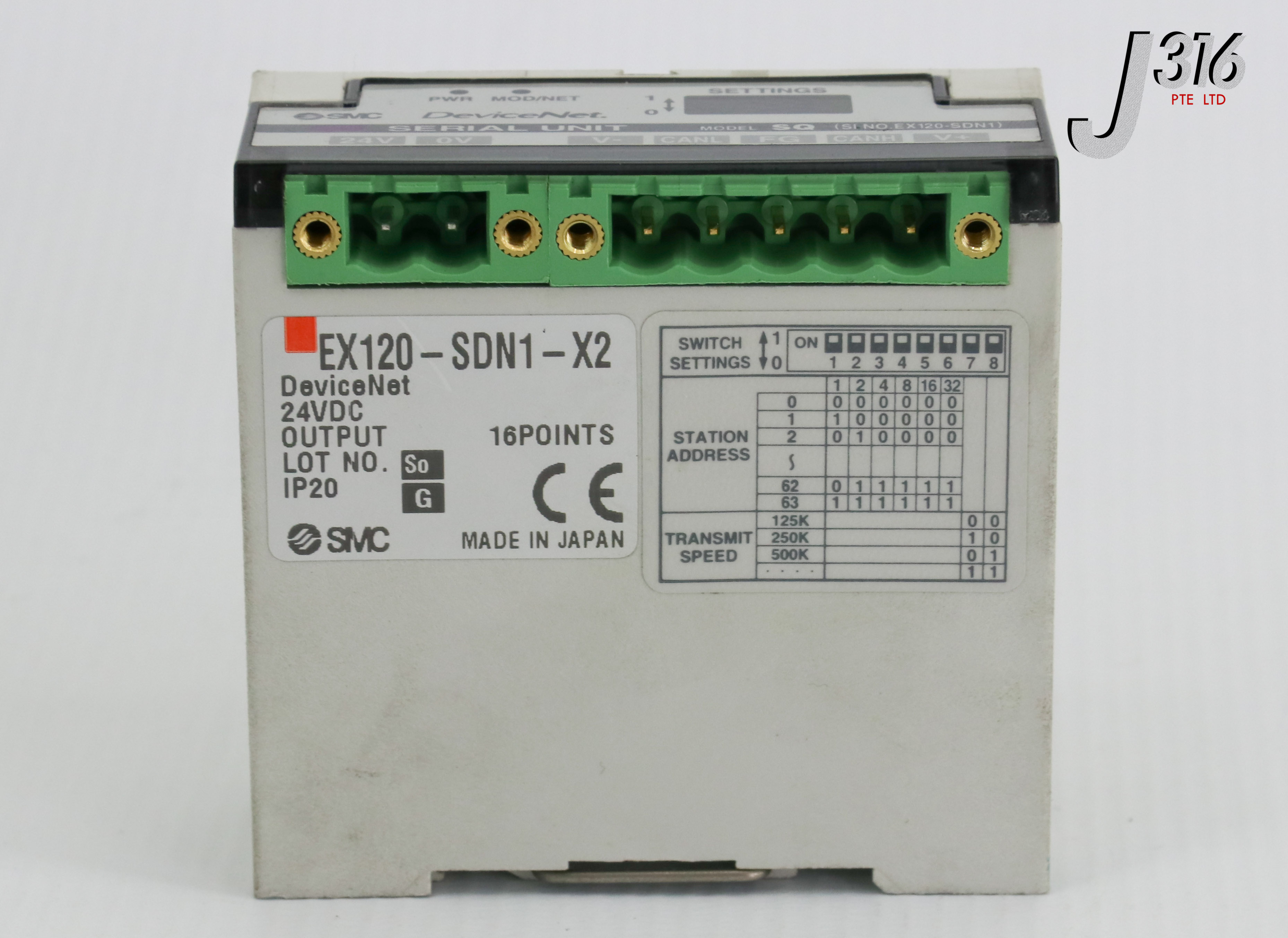 24662 SMC SQ DEVICENET SERIAL UNIT EX120-SDN1-X2 | eBay